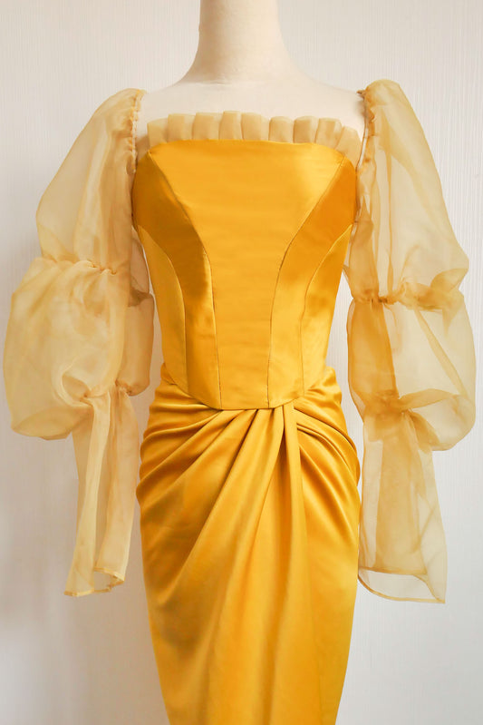 Belle Corset in Yellow (Top Only)